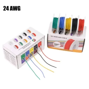 Набір монтажного проводу 24AWG в коробці (300V, 5 кольорів, 50 м)
