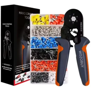 Прес-кліщі WOZOBUY HSC8 6-6 + набір наконечників професійний обжимний інструмент (400 шт.)