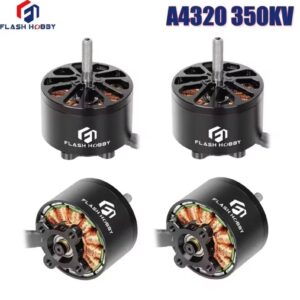 Мотор FlashHobby A4320 350KV для дронів, квадрокоптерів, FPV, безщітковий двигун